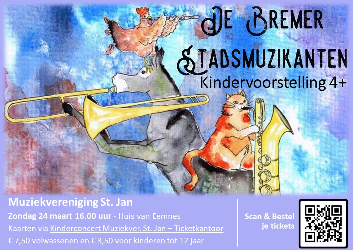 Kinderconcert “De Bremer Stadsmuzikanten ” in Eemnes